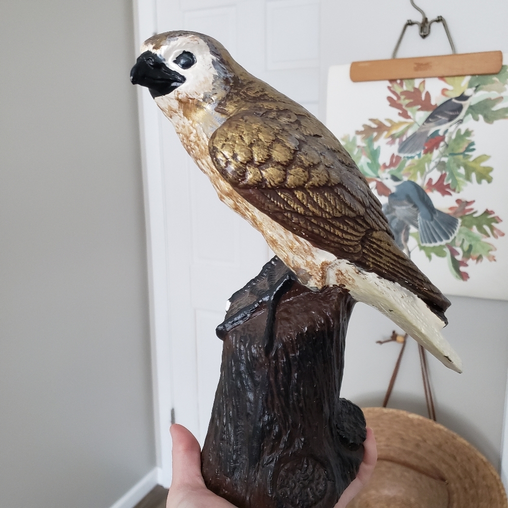 Ceramic Falcon Sculpture